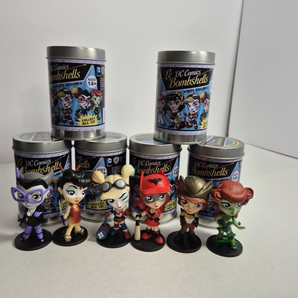 Lil DC Comics Bombshells Vinyl Figures Lot